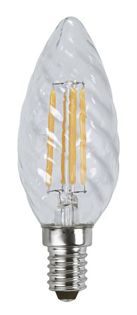 LED E14 mignon twist dimbar 4W klar, bilde 1 av 1