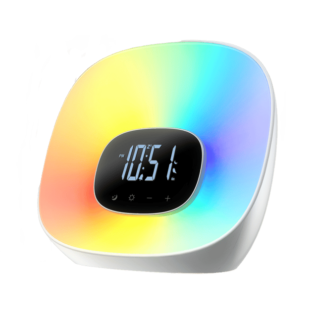 Wake-Up klokke 20cm hvit 4