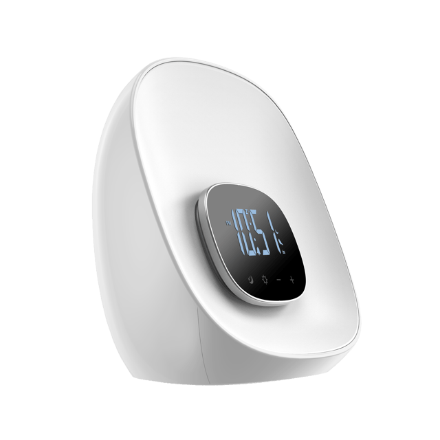 Wake-Up klokke 20cm hvit 2