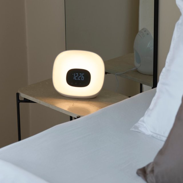 Wake-Up klokke 20cm hvit 2