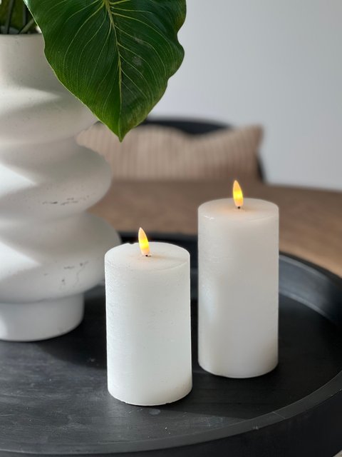 Lun kubbelys rustikk LED 15cm hvit, bilde 2 av 3