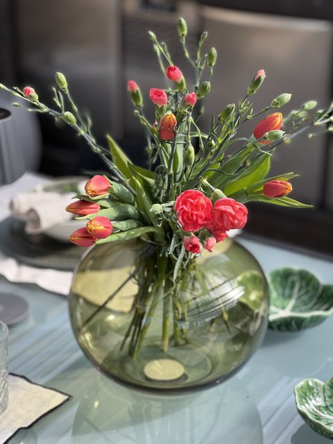 Kula vase 25cm grønn 2