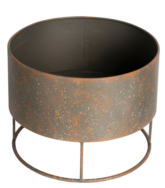 Blomsterpotte 34 cm rust 3