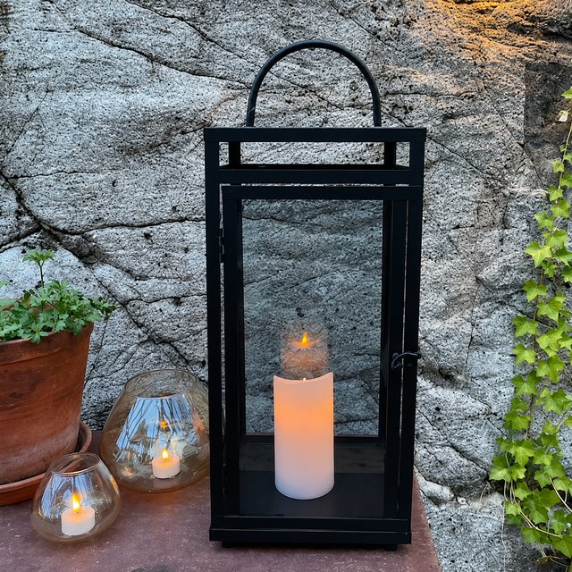 Bergen lykt 54cm sort, bilde 1 av 6