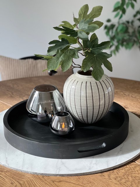 Lysfat i treverk 50cm sort, bilde 2 av 6