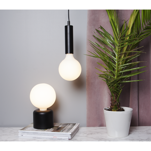 LED E27 globe 12,5cm 5W dimbar hvit, bilde 2 av 2
