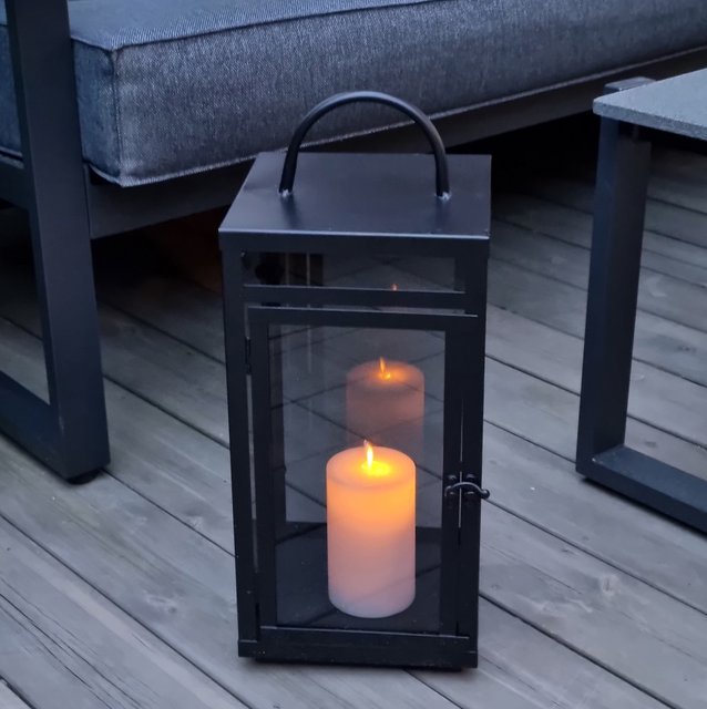 Bergen lykt 45cm sort 2