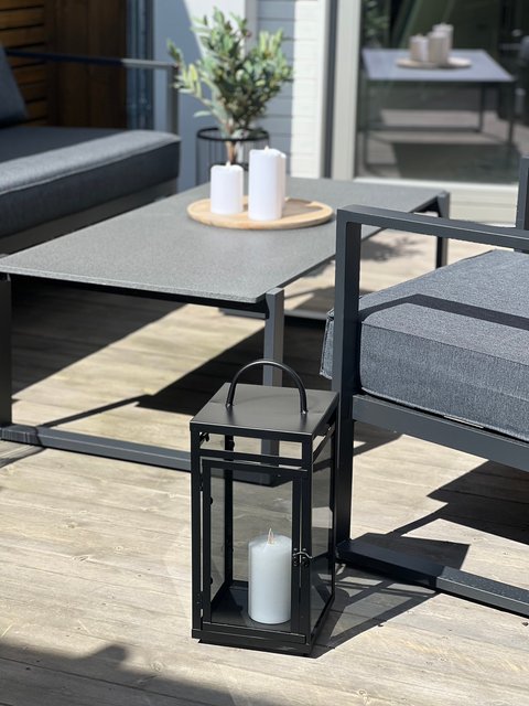 Bergen lykt 45cm sort 3