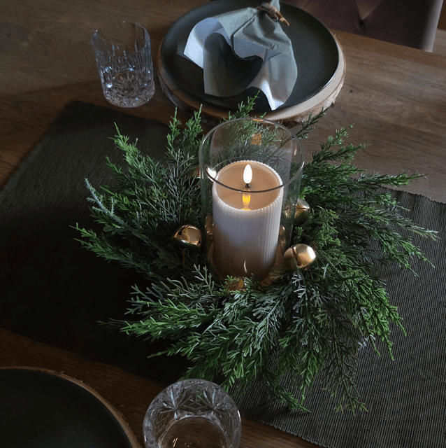 Cypress lykt 40cm grønn 2