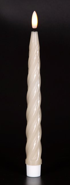 LED Twist kronelys 2pk. grå 3