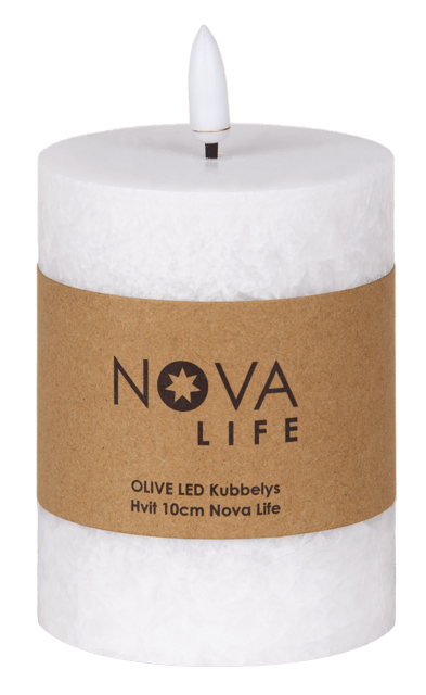 LED Olive kubbelys 10cm hvit 4