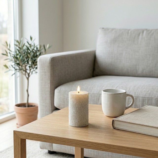 LED Olive kubbelys 13cm grå 1