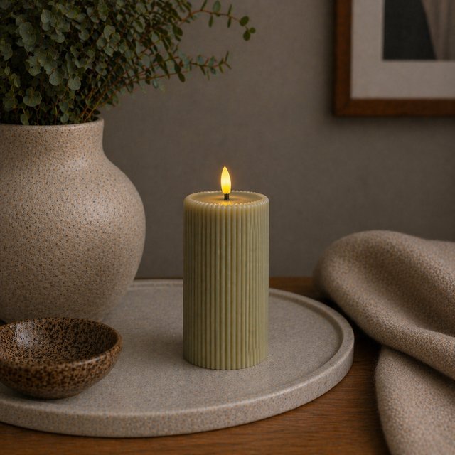 LED Soy kubbelys 15cm grønn 1