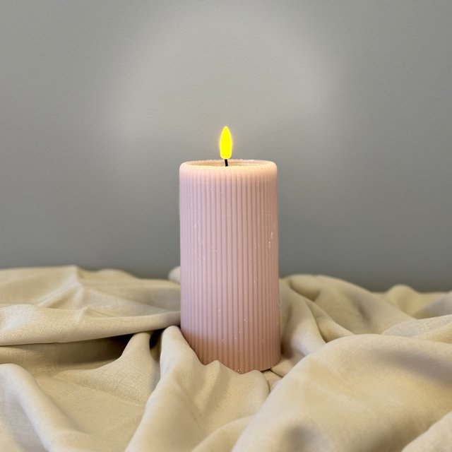 LED Soy kubbelys 15cm rosa 2