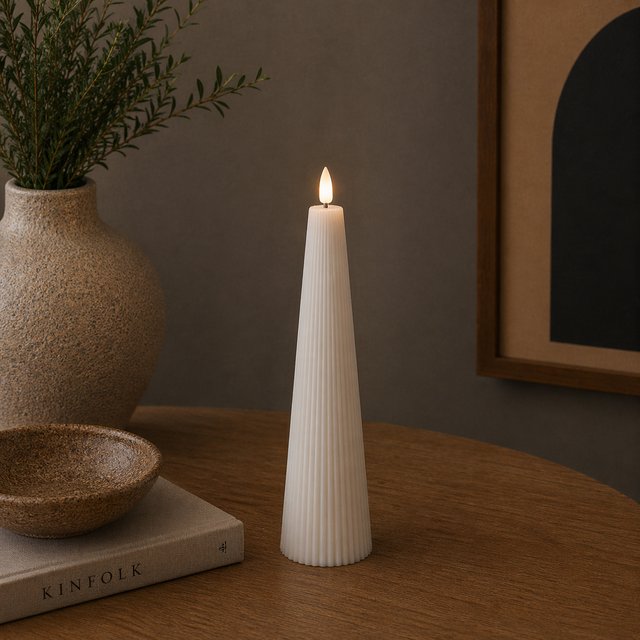 LED Cone kubbelys 27,5cm grå 1