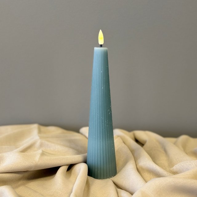 LED Cone kubbelys 21,5cm blå 2