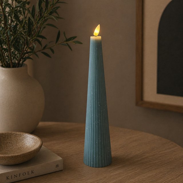LED Cone kubbelys 27,5cm blå 1