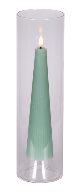 LED Cone kubbelys 21,5cm lys blå 4