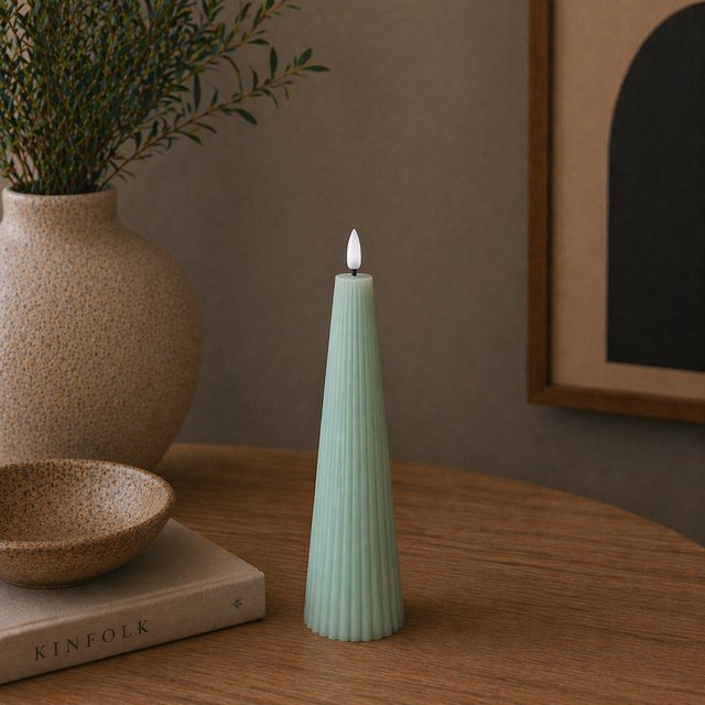 LED Cone kubbelys 21,5cm lys blå 1