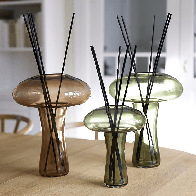 Mushroom vase og duftpinner 31cm brun 1