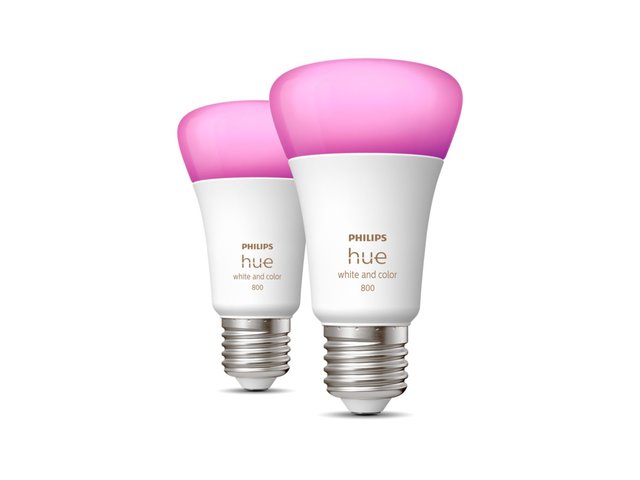 Hue E27 normal dimbar 9W 2pk. Color og White Ambiance 1