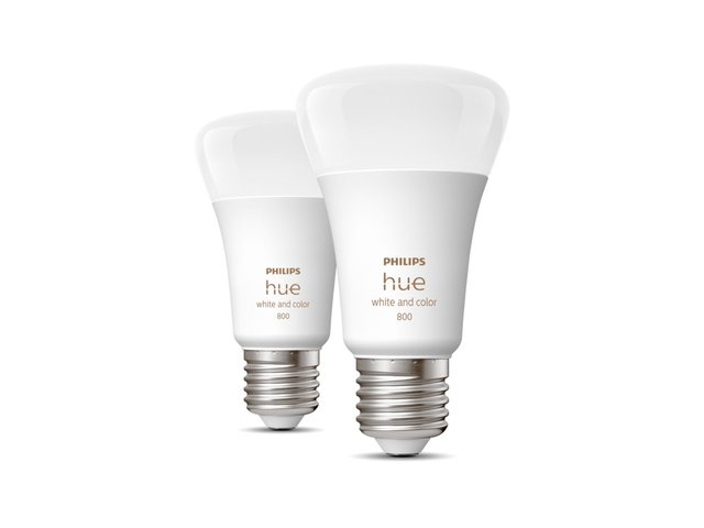 Hue E27 normal dimbar 9W 2pk. Color og White Ambiance 2