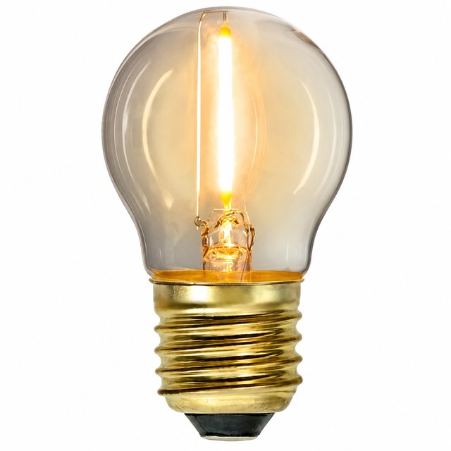 LED E27 krone 0,8W amber, bilde 1 av 1