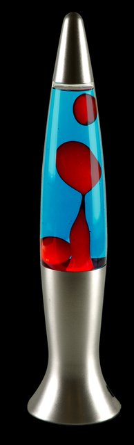Lavalampe bordlampe blå 2