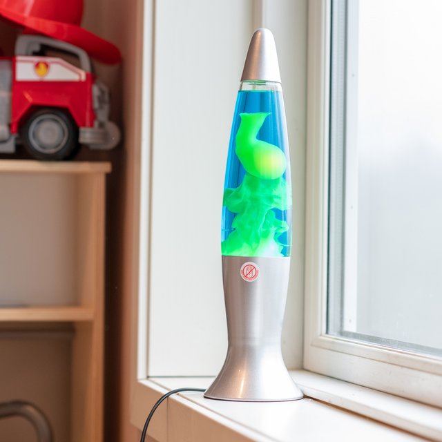 Lavalampe bordlampe grønn 2