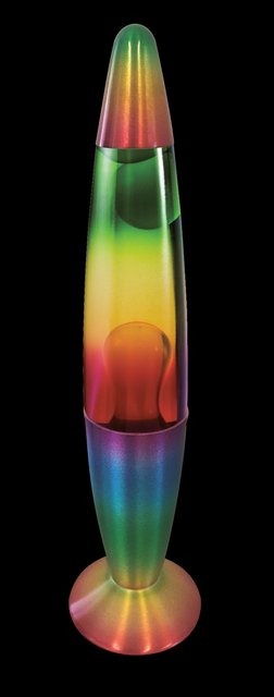 Lavalampe Rainbow bordlampe flerfarget, bilde 3 av 3