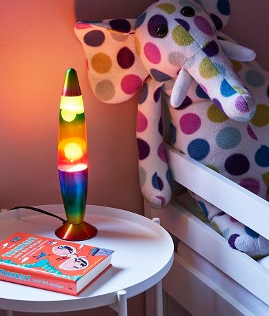 Lavalampe Rainbow bordlampe flerfarget, bilde 2 av 3