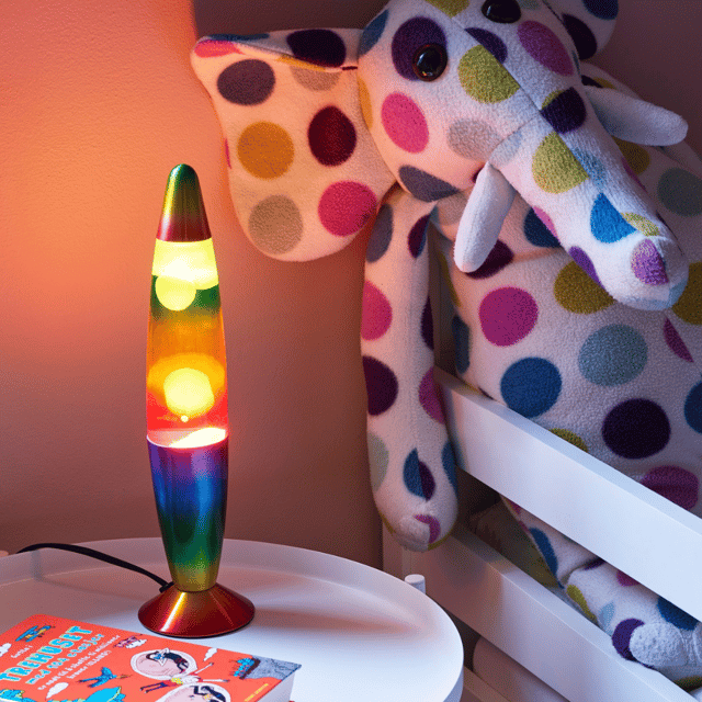 Lavalampe Rainbow bordlampe flerfarget, bilde 1 av 3