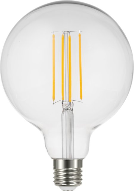 LED E27 globe 12,cm dimbar 4W klar, bilde 2 av 2
