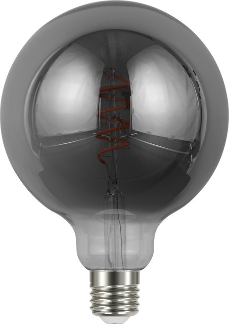 LED E27 globe 12,5cm dimbar 4W 160lm smoke, bilde 2 av 2