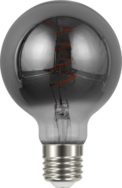 LED E27 globe 8cm dimbar 4W 100lm smoke, bilde 2 av 2