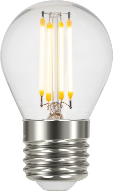 LED E27 krone dimbar 4W klar, bilde 1 av 2