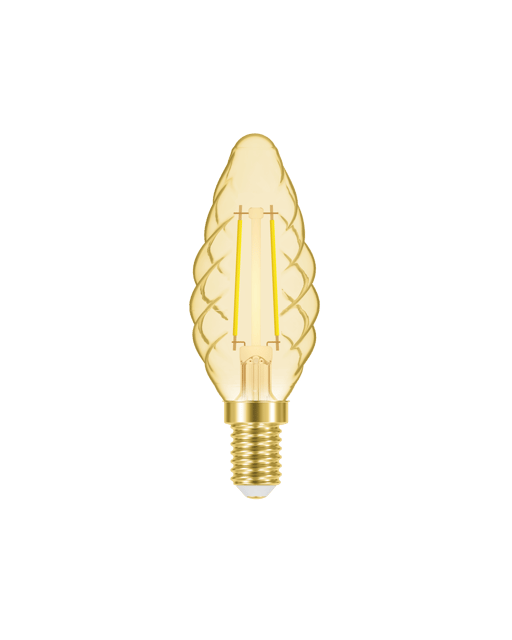 LED E14 mignon dimbar 2W amber 2