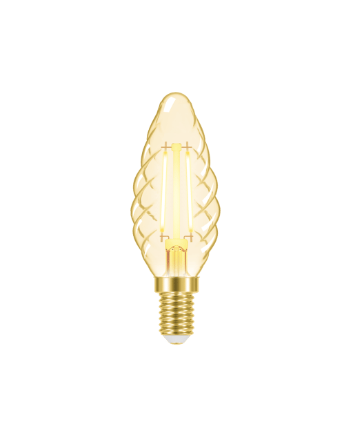 LED E14 mignon dimbar 2W amber 1
