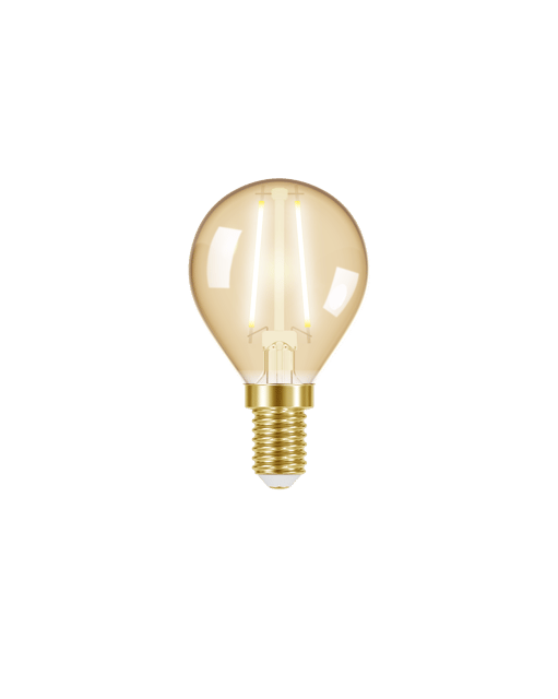 LED E14 illum dimbar 2W amber, bilde 1 av 2
