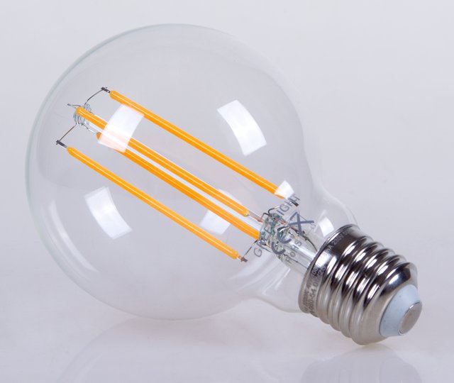 LED E27 globe 8cm dimbar 400lm 4W klar, bilde 2 av 3