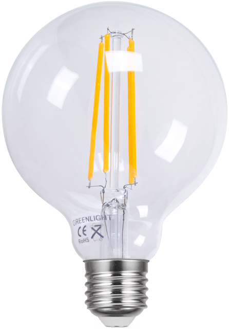 LED E27 globe 9,5cm dimbar 4W 400lm klar, bilde 1 av 2