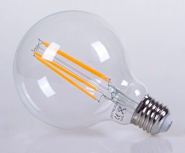LED E27 globe 9,5cm dimbar 4W 400lm klar, bilde 2 av 2