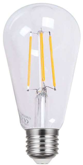 LED E27 lanterne dimbar 4W 400lm klar, bilde 1 av 2