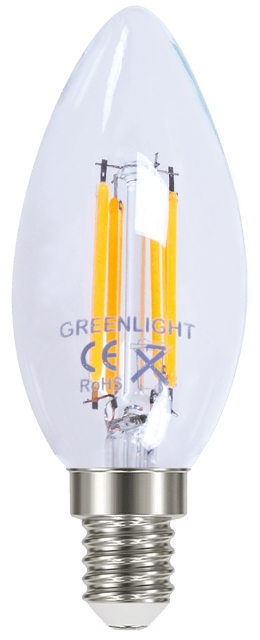 LED E14 mignon dimbar 4W 350lm klar, bilde 1 av 2
