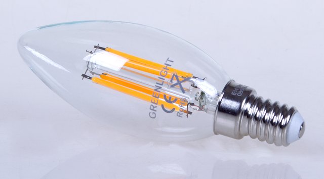 LED E14 mignon dimbar 4W 350lm klar, bilde 2 av 2