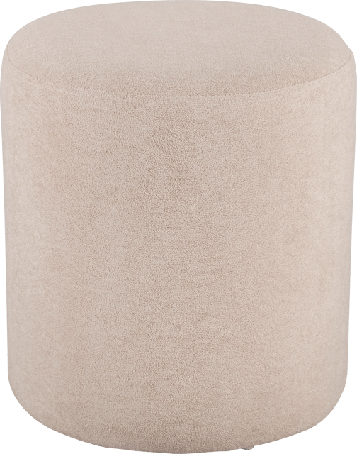 Rund puff 38cm beige 3