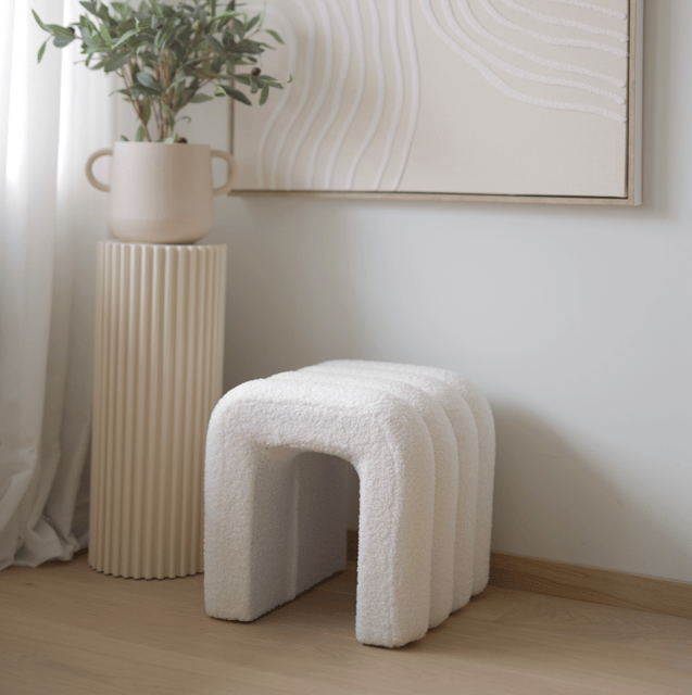Puff Tube puff 40cm hvit 1