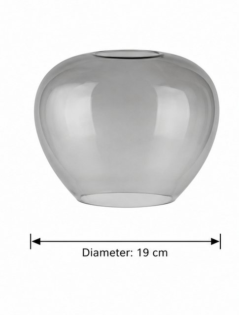 Reserveglass Kelly 19cm diamond smoke, bilde 2 av 2