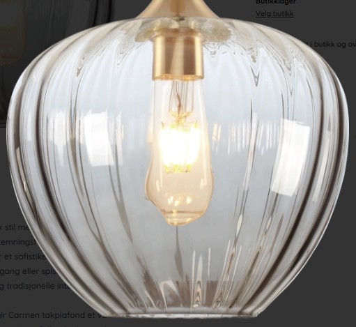 Reserveglass Carmen plafond 29cm smoke 2