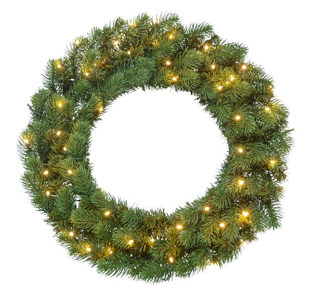 Krans LED 60cm grønn 2